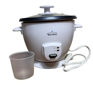 Rival 3 Cup Rice Cooker & Warmer Compact Small CKRVRCM063 Dorm Like New